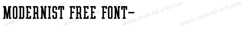 Modernist Free Font字体转换